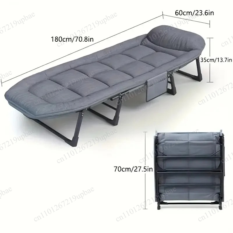 Outdoor Furniture Metal Chairs - Cama Dobrável Portátil para Dormir, Cadeira