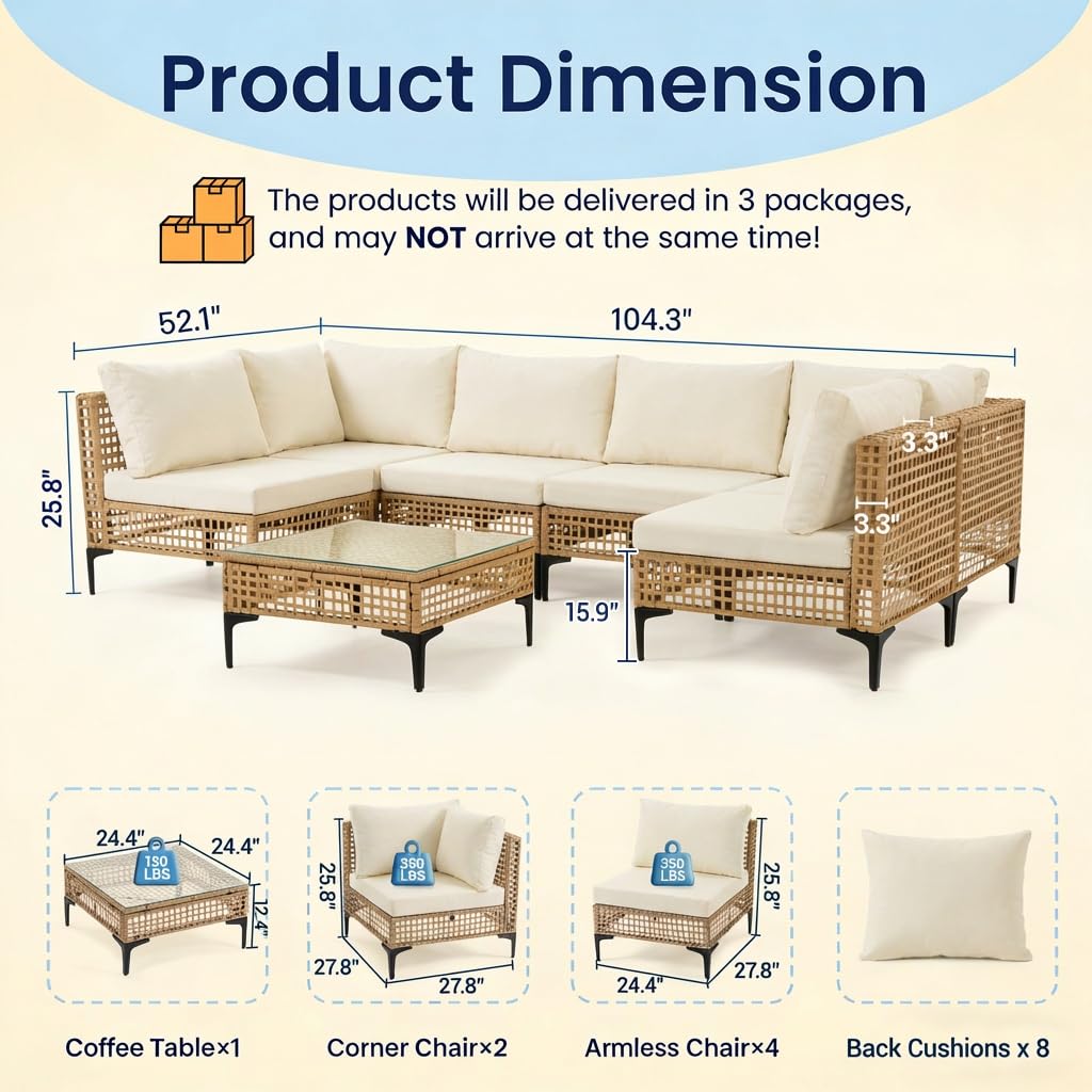 Conjunto de Sofá Seccional par - Outdoor Furniture Luxury avaliação e preço