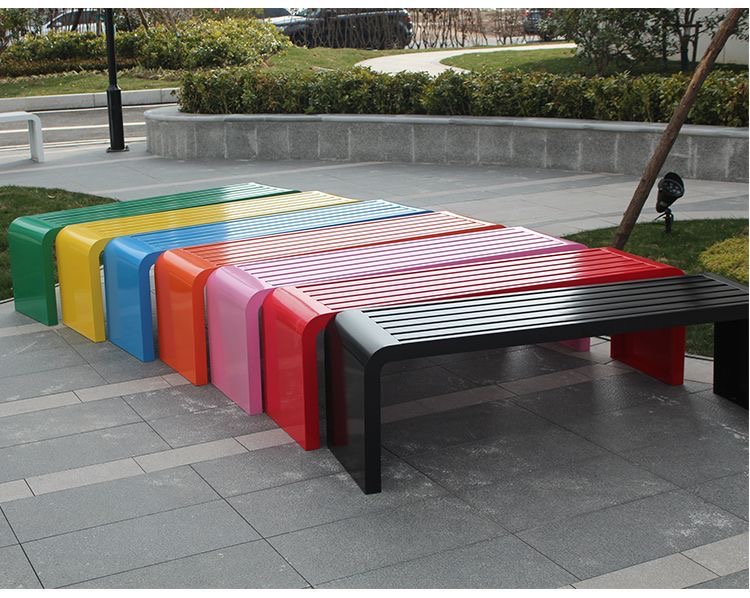 Banco de metal de aço laminado - Outdoor Furniture Metal Chairs avaliação e preço