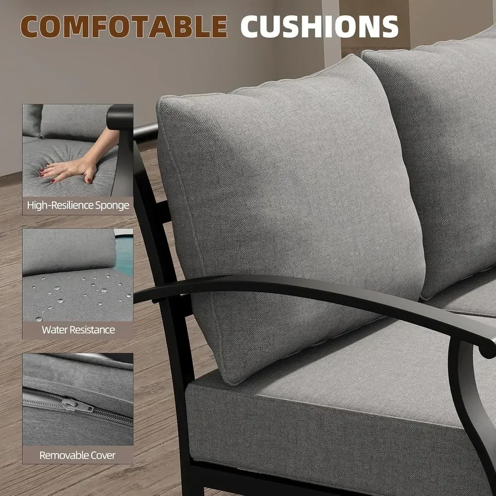 Conjunto de mobiliário de meta - Outdoor Furniture Metal Chairs avaliação e preço