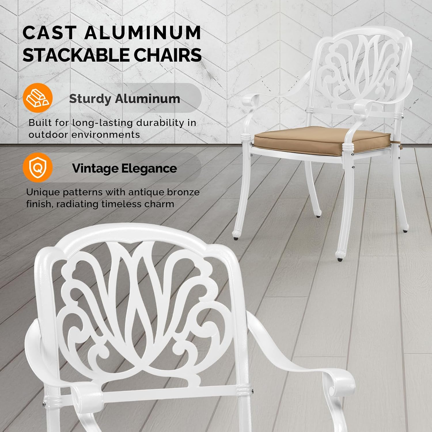 Conjunto de Cadeiras de Jantar - Outdoor Furniture Metal Chairs avaliação e preço