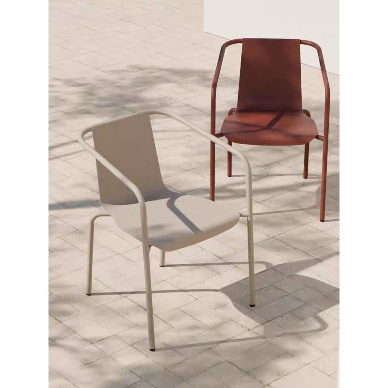 Conjunto de Pátio Escandinavo  - Outdoor Furniture Metal Chairs avaliação e preço