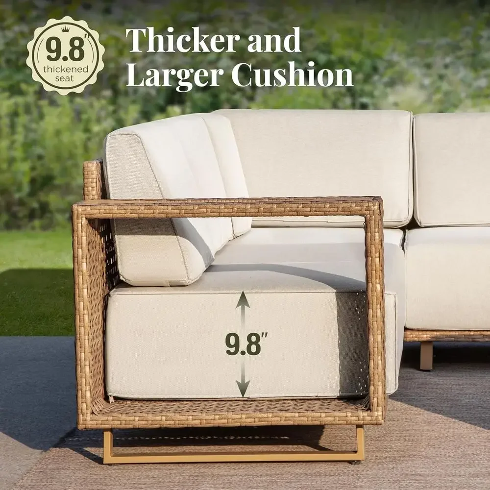 Conjunto de sofá de vime para  - Outdoor Furniture Luxury avaliação e preço