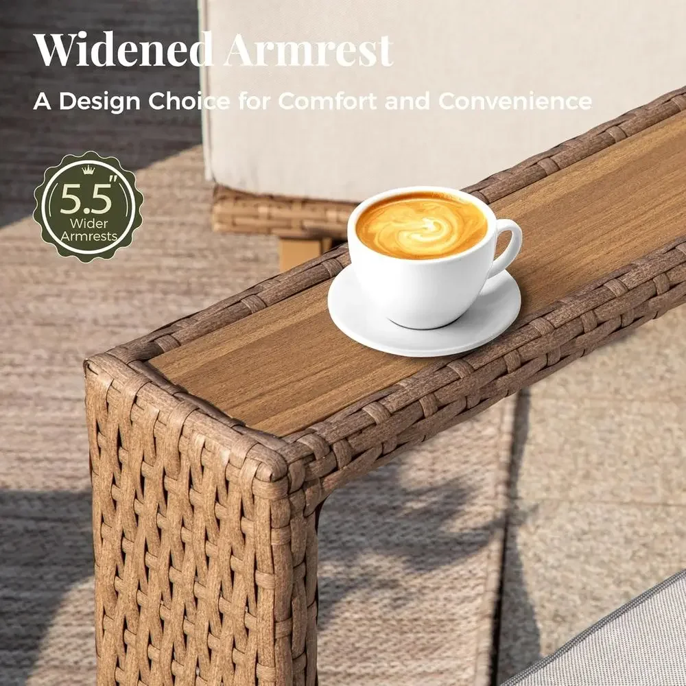 Conjunto de sofá de vime para  - Outdoor Furniture Luxury avaliação e preço