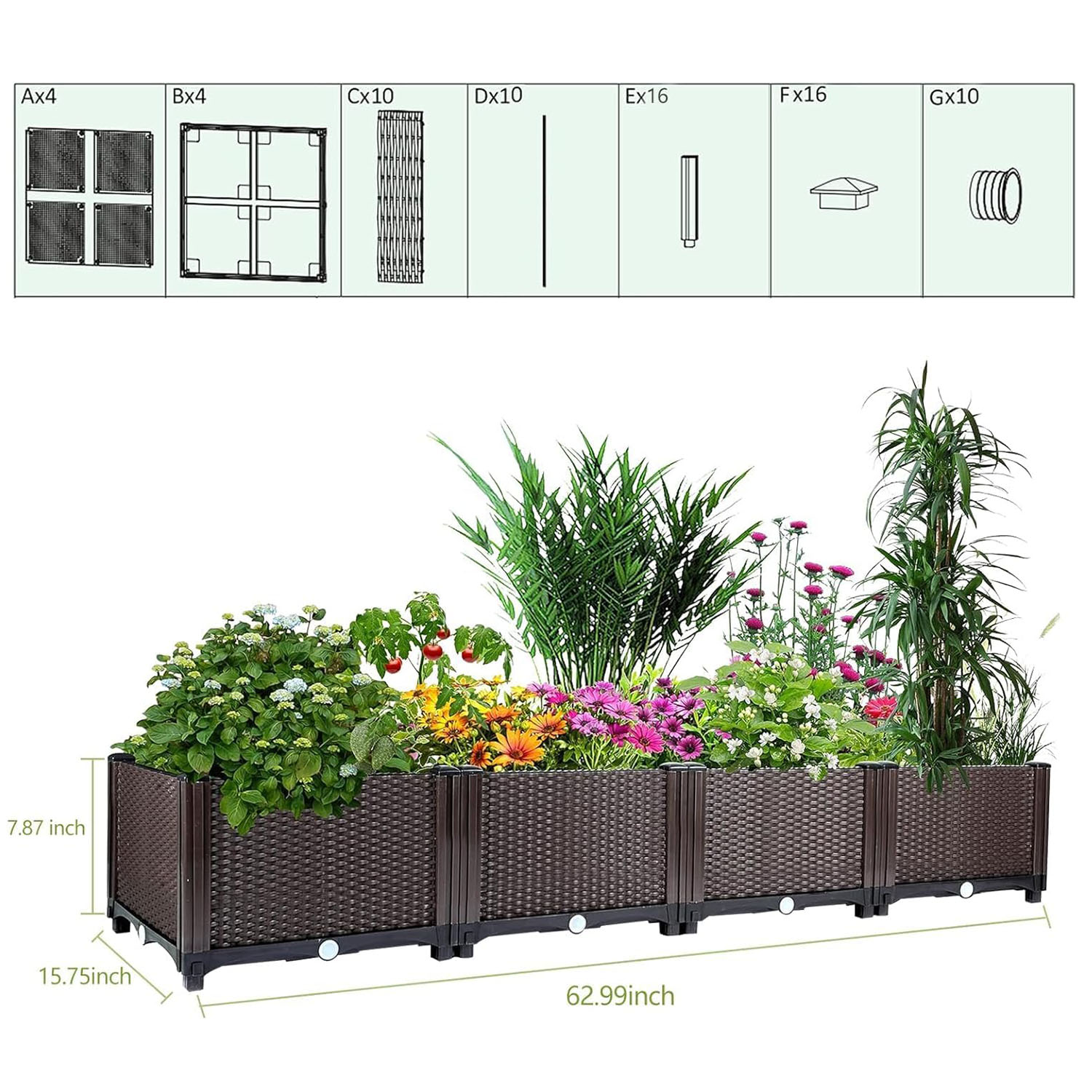 Canteiro Elevado Autoirrigável - Outdoor Daybed Furniture avaliação e preço