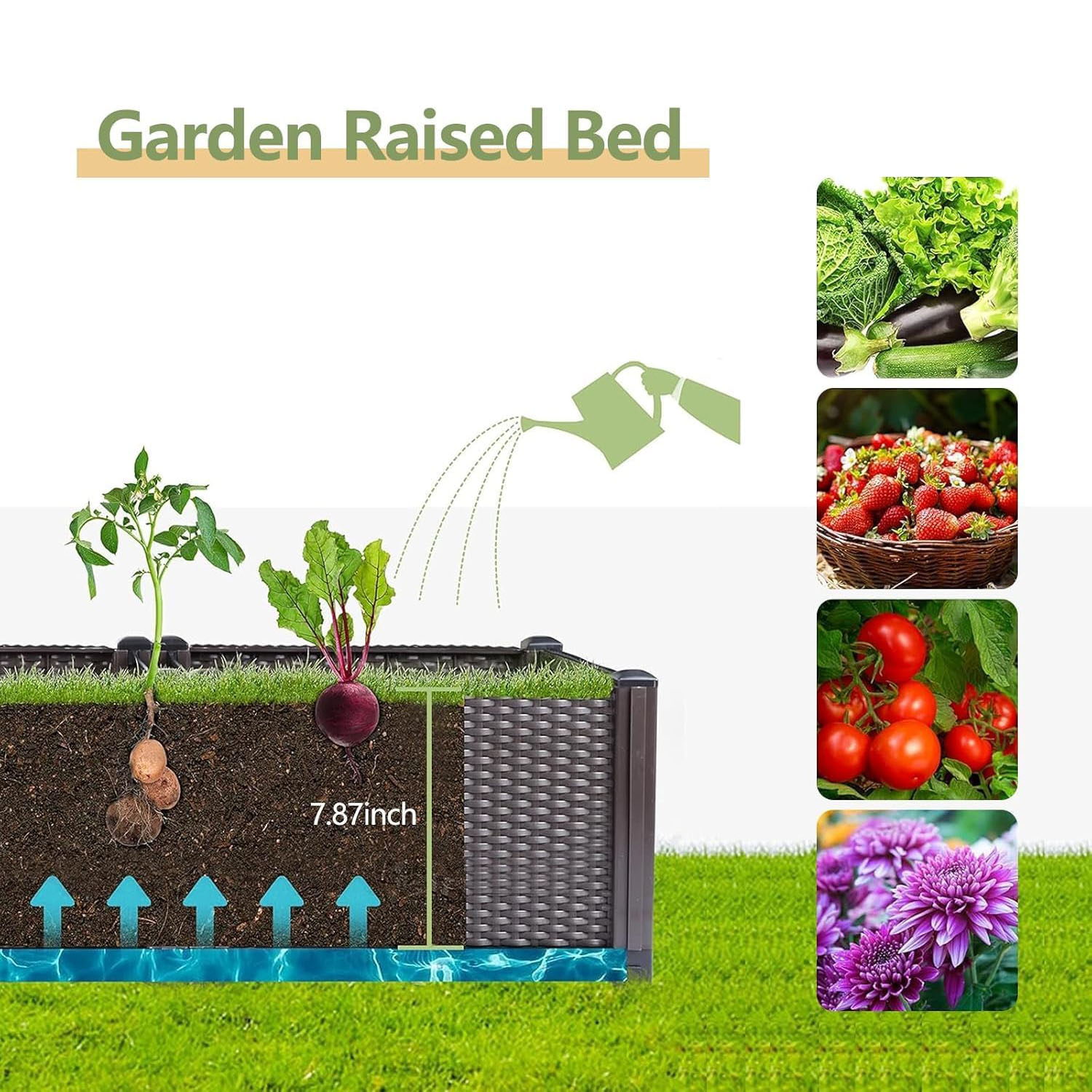 Canteiro Elevado Autoirrigável - Outdoor Daybed Furniture avaliação e preço